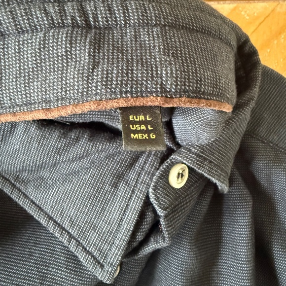 Massimo Dutti Button Up Shirt Mens Large - Picture 6 of 8